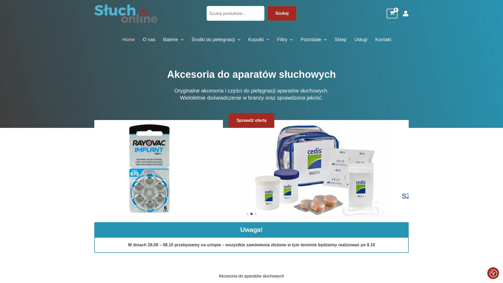 Screenshot of sluchonline.pl