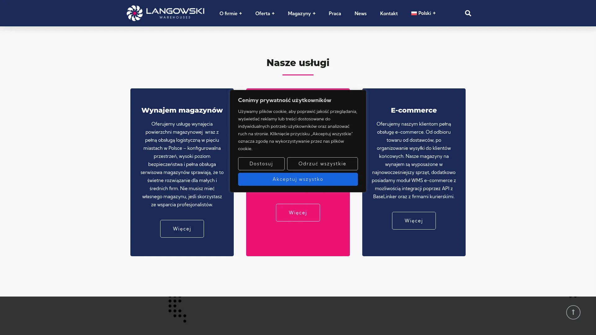 Screenshot of warehouses.langowski.eu