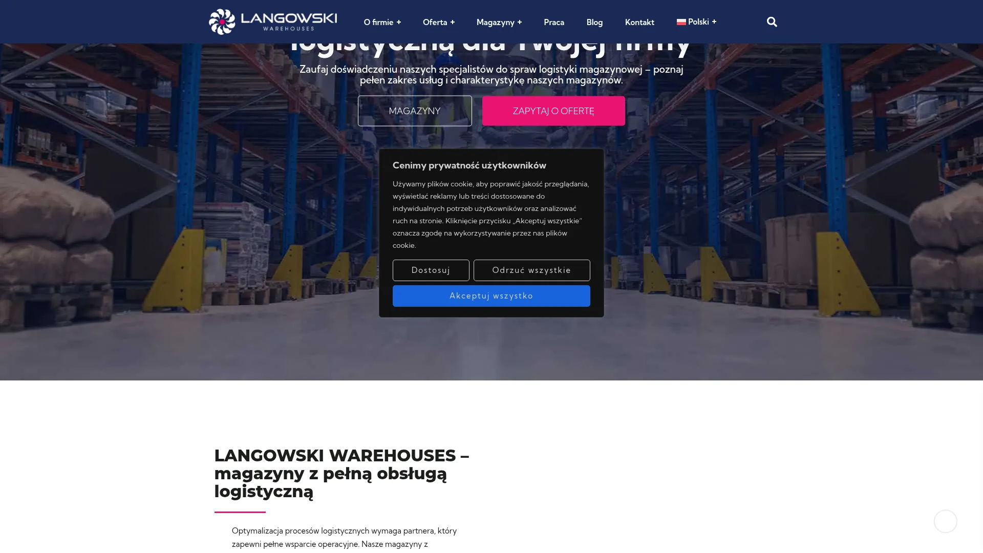 Screenshot of warehouses.langowski.eu
