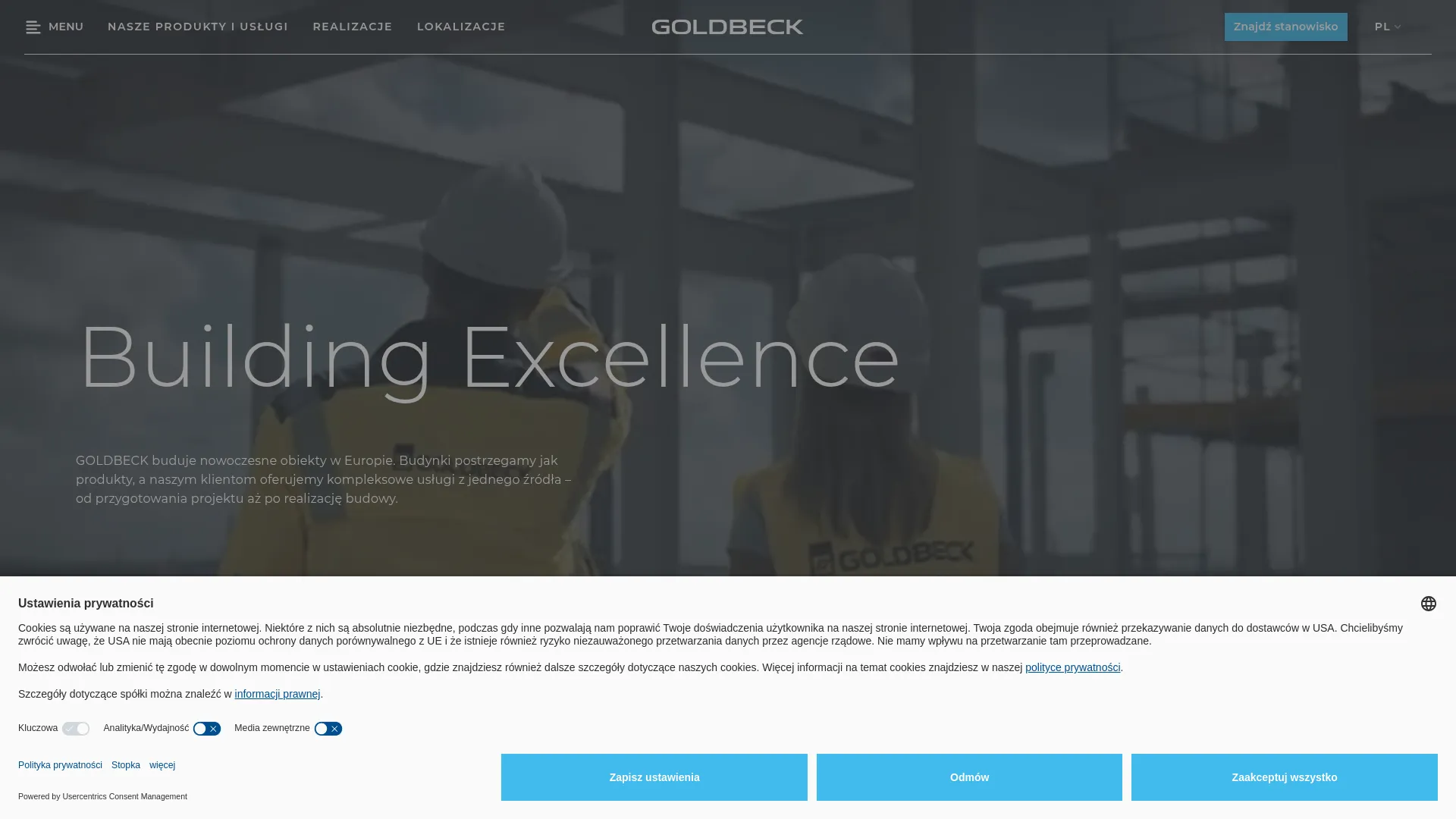 Screenshot of www.goldbeck.pl