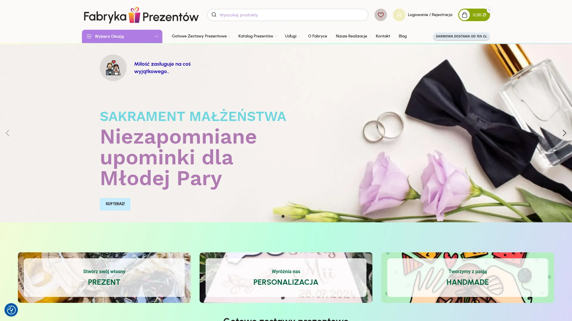 Screenshot of fabrykaprezentow24.pl