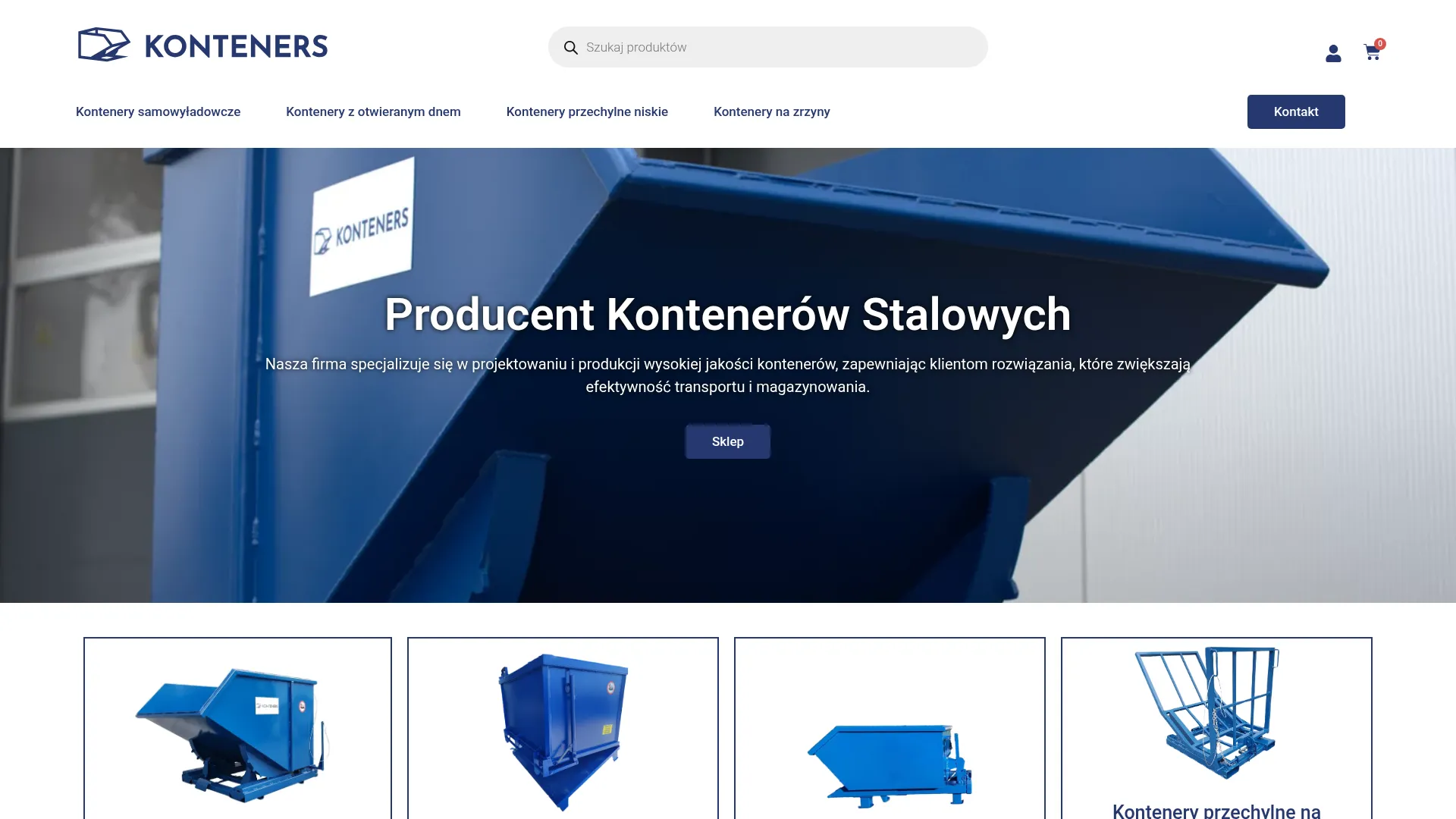 Screenshot of sklep.konteners.pl/